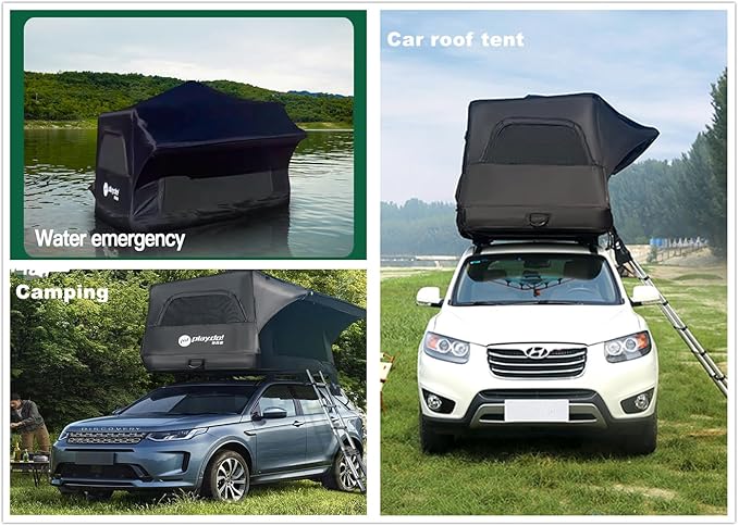 UNISTRENGH Waterproof Inflatable Car Rooftop Tent Lightweight Portable Family Outdoor Camping Roof Top Tent for SUV, Jeep Cars