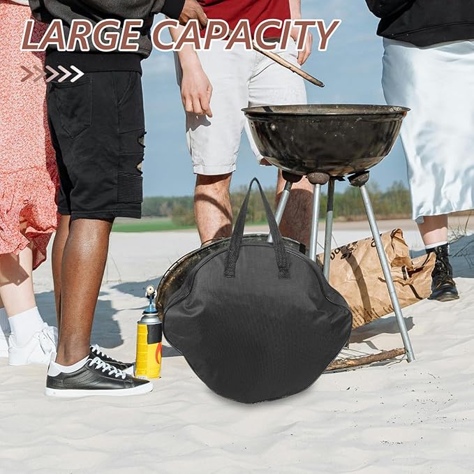 Cast Iron Skillet Storage Bag Portable Barbecue Pan Pouch for Outdoor Camping Oxford Cloth Large Capacity Design Fits Skillets