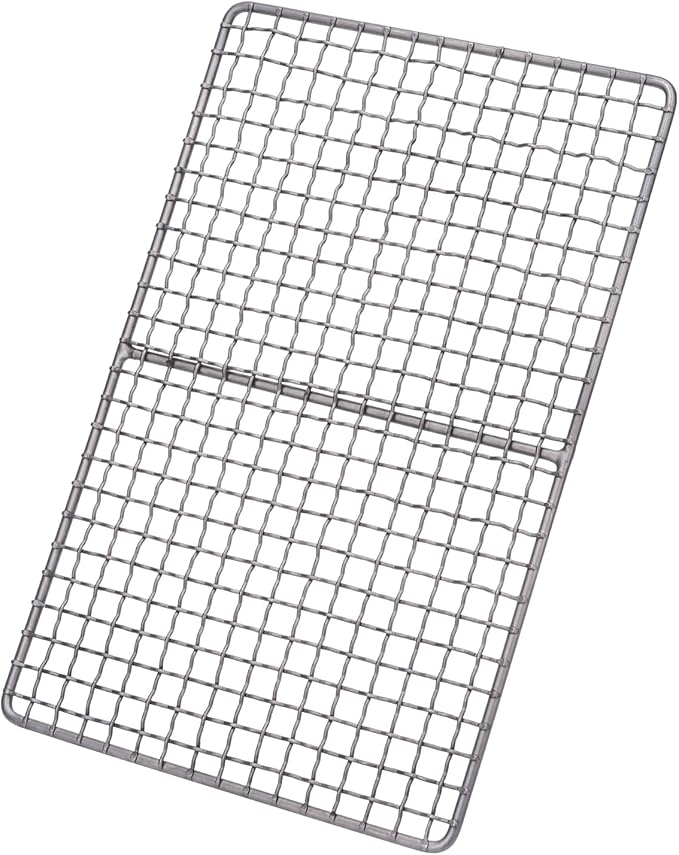 Boundless Voyage Mini Size Durable Titanium Charcoal BBQ Grill Plate Include a Carry Bag for Outdoor Camping Beach