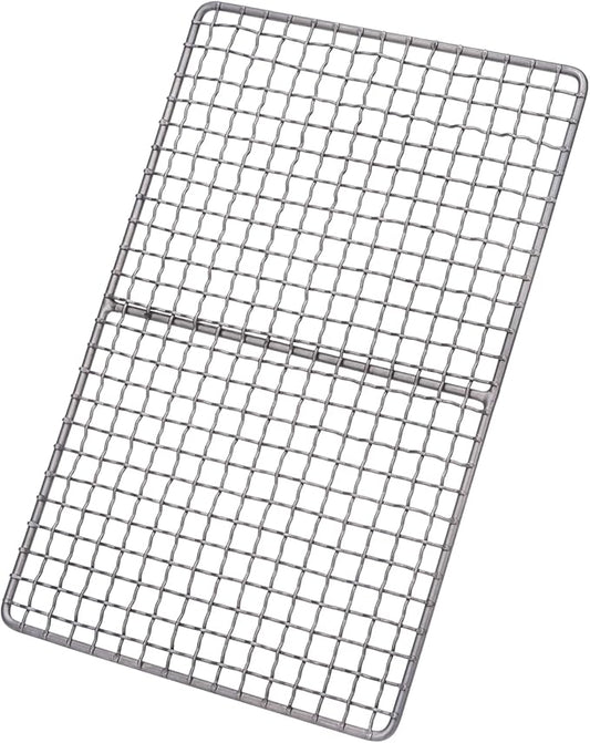 Boundless Voyage Mini Size Durable Titanium Charcoal BBQ Grill Plate Include a Carry Bag for Outdoor Camping Beach