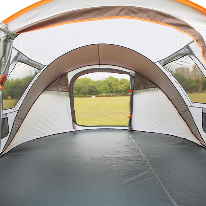 EchoSmile Instant Pop Up Camping Tent, 2/4/6 Person, Easy Setup Tent, Water Resistant Dome, Portable with Carry Bag