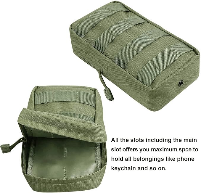 Gogoku 4-Pack Molle Pouch Tactical Molle Pouches Compact Utility EDC Waist Bag Pack