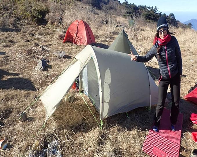 Windchaser 2person 3-4 Season 20D Silicon Nylon Outdoor Mountaineering Tunnel Tent Camping Hikking Ultralight Tent