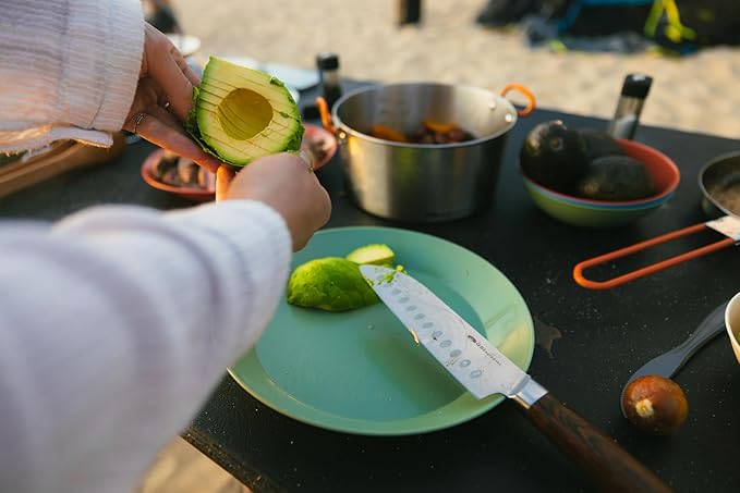 GSI Outdoors Cascadian 1 Person Table Set I 6-Piece Camping, Backpacking Mess Kit, Plastic BPA Free, Plate, Bowl, Mug, Cup & Cutlery Set