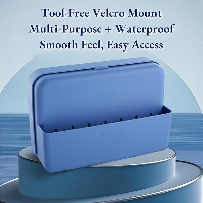 Cooler Accessories for Coleman YETI Coolers, Magnetic Storage Box,8.4 x 2.9 x 5.7 inch Organizer for Sunglasses, Scissors,Small Gadgets, Blue