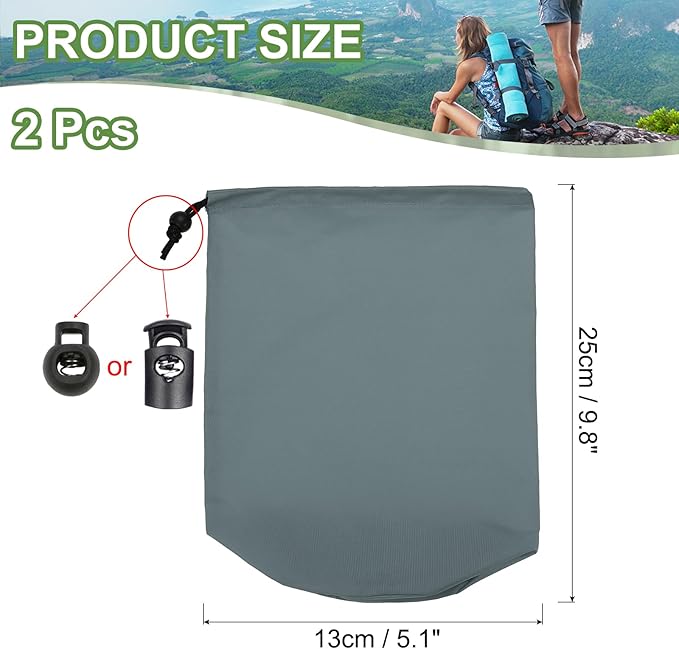 PATIKIL Stuff Sack, Waterproof Outdoor Storage Sack Portable Drawstring Dust Flap Bag Lightweight Sleeping Bag for Camping Hiking Travel