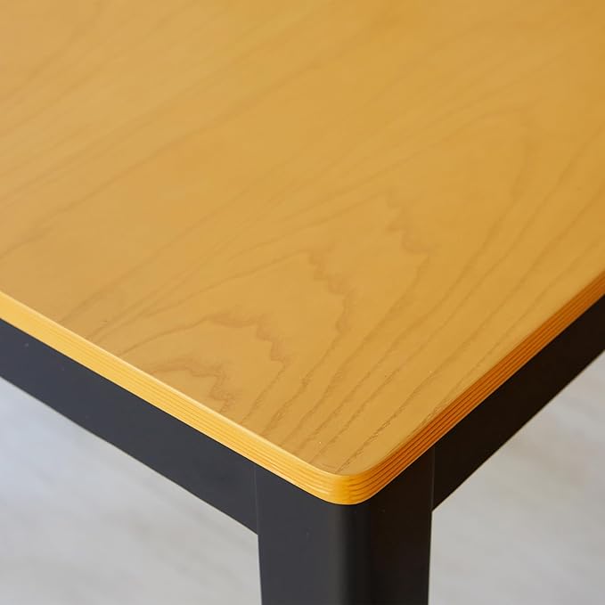 Livinia Cabin 33.5" Wooden Dining Table/Small Rectangular Modern Farmhouse Solid Wood Kitchen Table Desk (Black Oak)