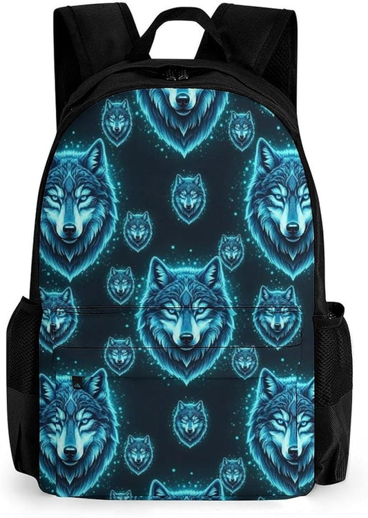 Convenient Anti-Theft Dual Shoulder Bag for Biking and Hiking Adventures, Blue Wolf, Travel Hiking Daypack