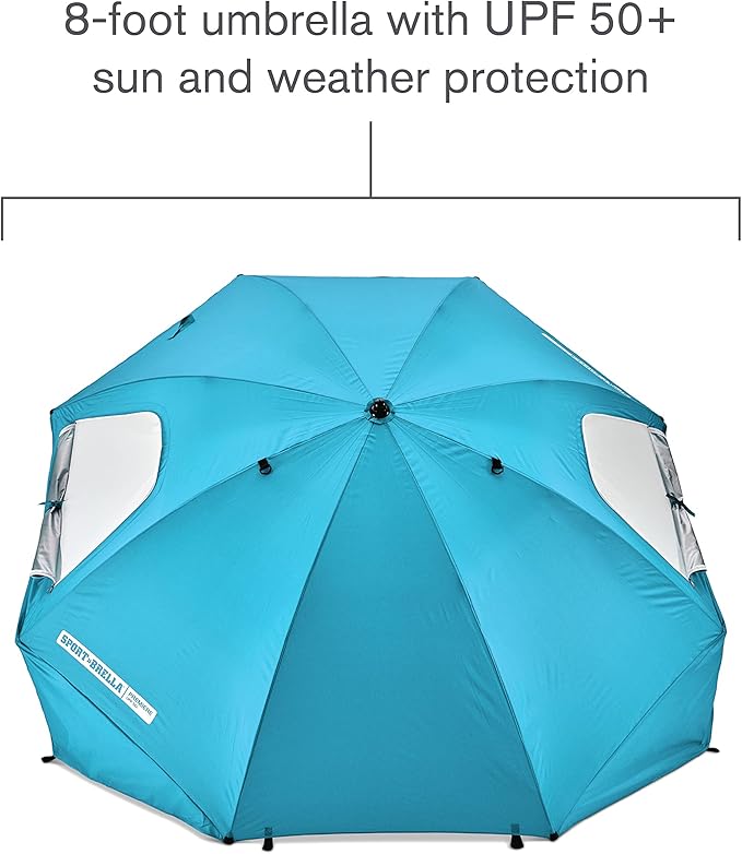Sport-Brella Premiere XL UPF 50+ Umbrella Shelter for Sun and Rain Protection