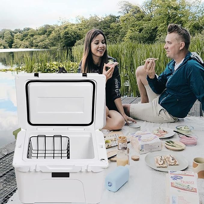 Cooler Basket for YETI 35 & 45, Stainless Steel Wire Cooler Basket Keep food Dry and Stay Goods High, YETI Cooler accessories Inside Dry-Goods Basket Compatible with YETI Tundra 35 or 45 Coolers.