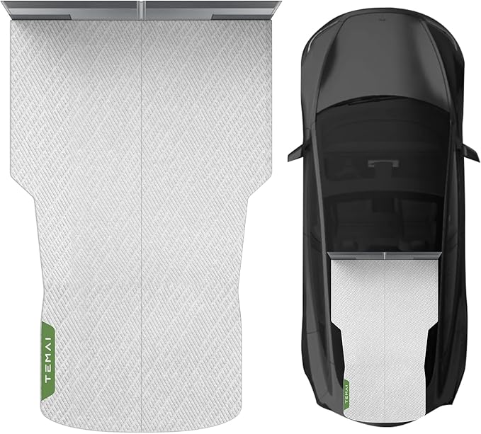 Tesla Model 3 Camping Mattress | Foldable Memory Foam Car Bed, Custom-Fit for Tesla Trunk Sleep Pad, Non-Slip, Dual-Mode Design, Skin-Friendly Cover, Ideal for Road Trips & Car Camping