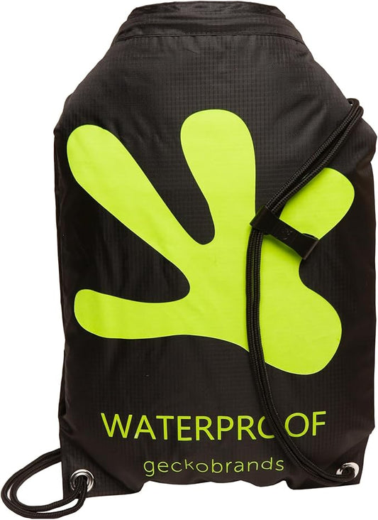 geckobrands Embark 10L Drawstring Backpack – Waterproof, Lightweight Dry Bag for Beach, Hiking, and Light Water Activities