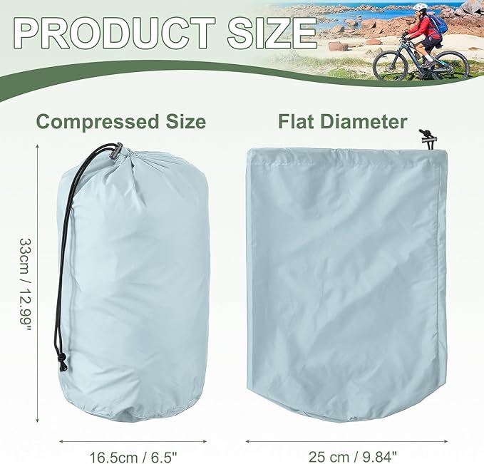 Stuff Sack, Sleeping Bag Storage Sack, Waterproof Outdoor Storage Ultralight Portable Drawstring Storage Bag