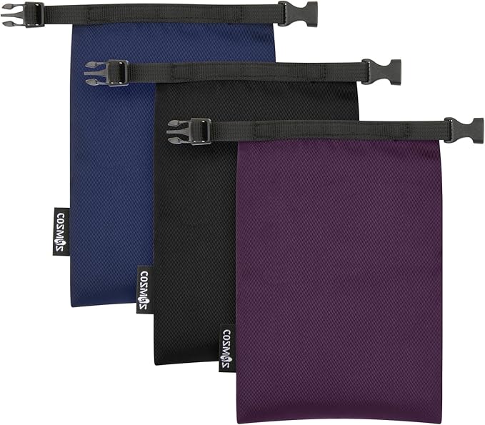 Cosmos 3 Pcs Waterproof Dry Bag, Mini Waterproof Pouch Portable Dry Sacks Small Roll Top Storage Bag for Outdoor Travel Kayaking Boating Camping Hiking (Small Size)