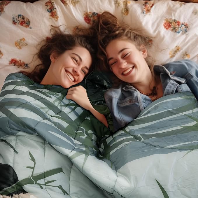 Camping Blanket Puffy - Outdoor Stadium Blanket Wearable, Lightweight, Packable, Machine Washable Camping Quilt for Traveling, Picnic, Beach, Party