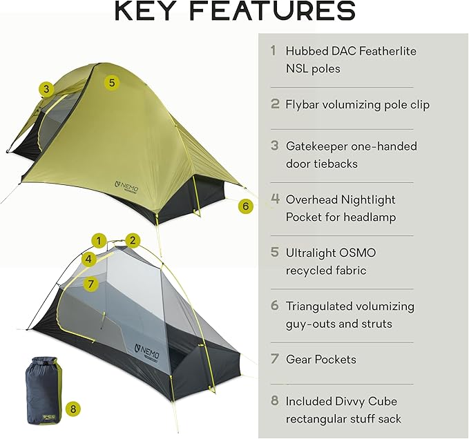 NEMO Equipment Hornet OSMO Ultralight Backpacking Tent
