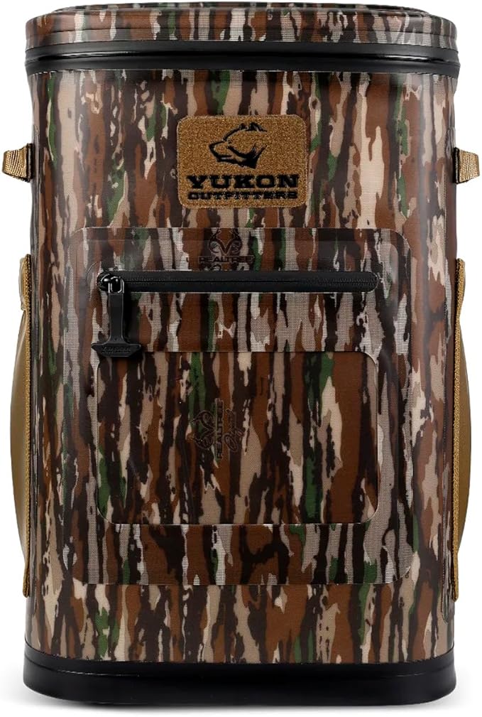 Yukon Outfitters Hatchie Backpack Cooler, 54-Liter Durable Insulated Cargo-Ready Outdoor Hiking Watersports Meals & Beverages Daypack Cooler w/Airtight Zippers, Padded Straps & Carry Handle