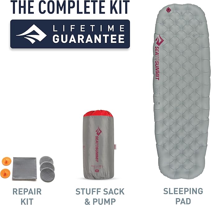 Sea to Summit Ether Light XT Extra-Thick Insulated Sleeping Pad, Women's Large (72 x 25 x 4 inches)