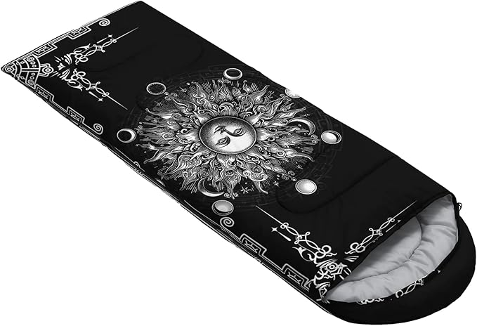 AILONEN Kawaii Puppy Sleeping Bag for Kids Boys Girls,Warm and Cool Weather,Lightweight,Waterproof Backpacking,Cartoon Cute Dog & Duck Animal Themed Blue Sleeping Bag for Camping