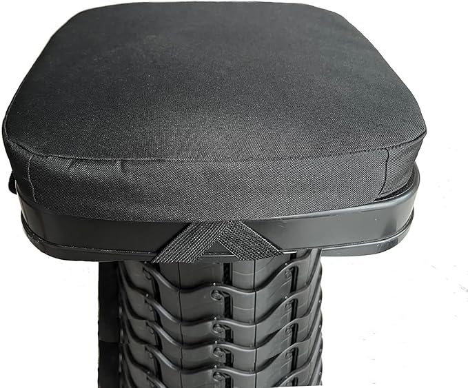 Seat Cushion for Square Collapsible Stools (Exclude Stool), Original & Authentic Thick Chair Pad, Fits 10-Inch Square Telescopic Retractable Folding Stools (Cushion Only)