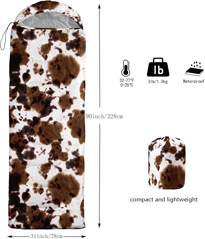 Sleeping Bags for Adults and Kids Backpacking Camping Sleeping Bags for Girls and Boys Lightweight Waterproof Cold/Warm Sleeping Bag for Season Camping Essentials Outdoor Travel with Compression Bags