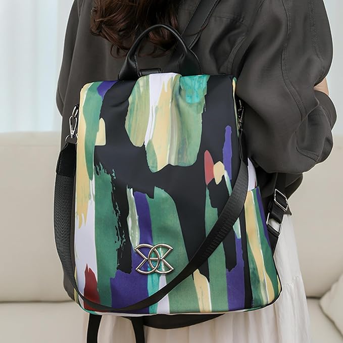 Anti-Theft Leisure Backpack | Multi-Purpose Large Capacity Lightweight Shoulder Bag | Classic Nylon Crossbodys Bags for Female Male