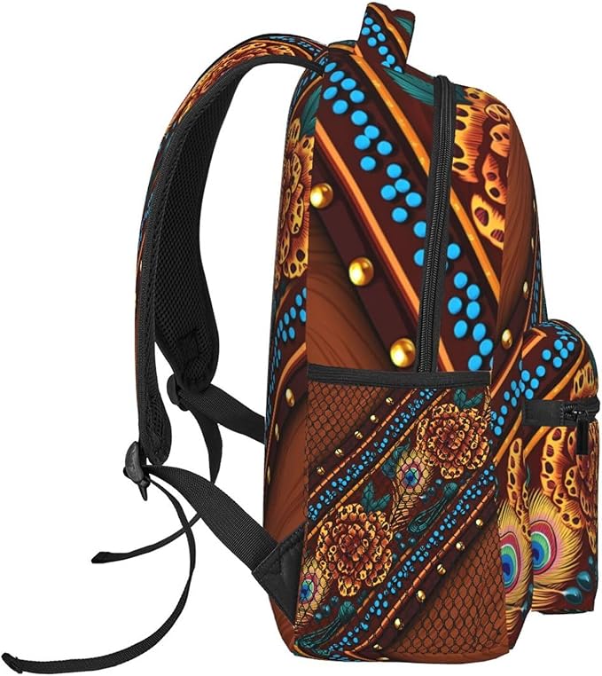 Rucksacks Polyester Anti-Theft Multipurpose 90S Sunflower Leopard Carry On Bag Large Capacity Gym Outdoor Hiking Backpack With Smooth Zippers