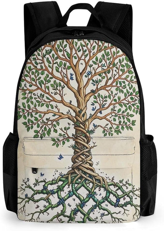 Supdreamc Rucksack Multipurpose Anti-Theft Big Capacity Shoulder Bag, Dna Tree Of Life Travel Hiking Camping Rucksack With Side Pockets