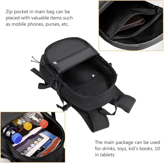 ArcEnCiel 10L/20L Mini X-Small Tactical Backpack MOLLE Daypack Gear Pack Camping Bag with Patch