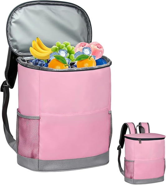 IYARKAI® Insulated Cooler Backpack, Backpack Cooler, 20 Can Backpack Cooler Leak Proof, Insulated Soft Cooler Bag, Lightweight, Cold-Weather Duffel Bag for Beach, Camping, Outdoor Activities