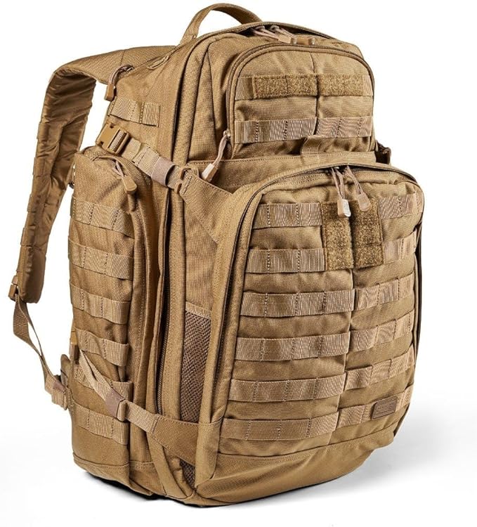 5.11 Tactical Backpack, RUSH 72 2.0 Military Survival Molle Back Pack with Laptop Compartment, Large, 55L, Style 56565ABR