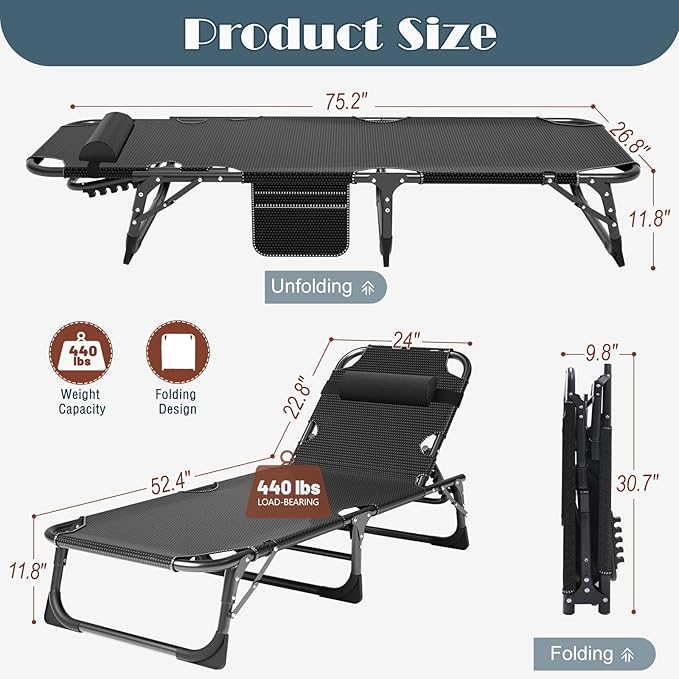 ABORON Camping Cot for Adults, Folding Sleeping Cot with Mattress, 500 lb Capacity Heavy Duty Outdoor Folding Sleeping Bed, Portable Cot Bed for Camping, Indoor Guest Use, Home & Travel
