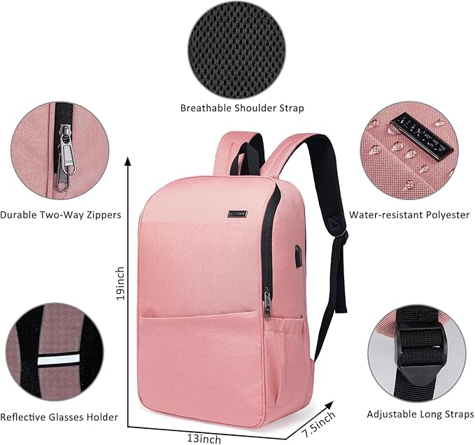 MAXTOP Laptop Backpack Bookbag Backpack with USB Charging Port Anti-Theft[Water Resistant] Work College Business Travel Computer Backpack for Men Women Fits up to 17" Notebook