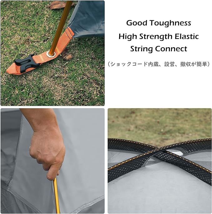 TRIWONDER Tent Pole 2 PCS - Aluminium Rod Tent Pole Replacement Accessories Tent Bar Tent Building Supporting Rod Awning Frames Kit for Hiking Camping