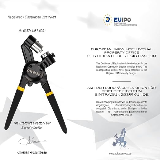 Heavy Duty Grommet Tool Kit of 1/2" 5/16" and 3/8",Multi Size Handheld Eyelet Tool Plier Rivet Press with 900 pcs Silver Grommets for Tarp Leather Fabric