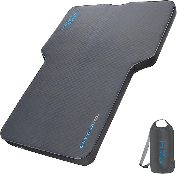 LOSTHORIZON Camping Air Mattress with Foam, Self Inflating Sleeping Pad, 4.5" Thick, R-Value 13, for Rivian R1S