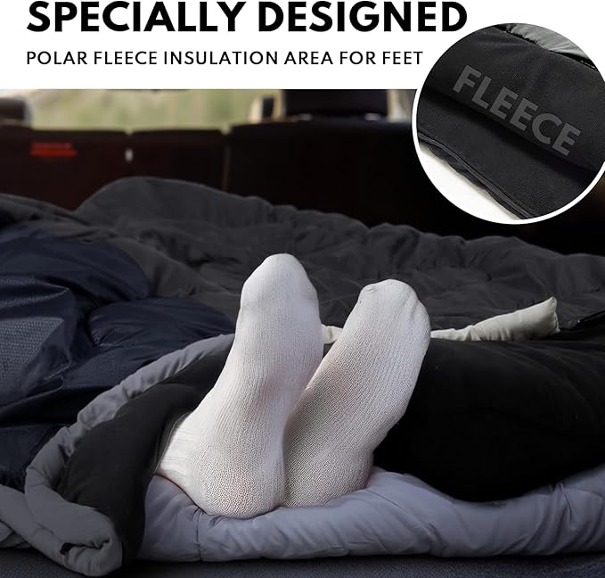 0 Degree XXL Sleeping Bags for Adults Cold Weather,Camping Sleeping Bag with Compression Sack for Winter Hiking, Hunting,Traveling