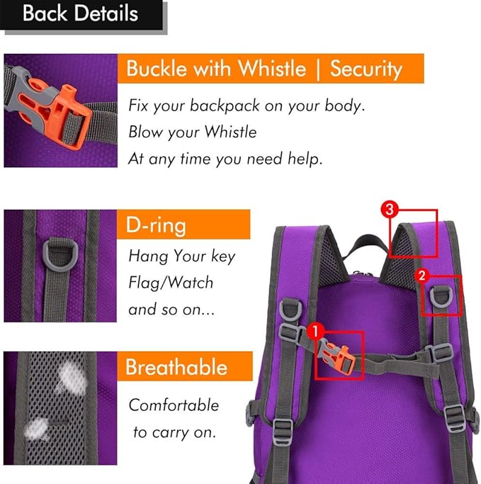 MAXTOP 40/50L Lightweight Packable Backpack for Hiking Traveling Camping Water Resistant Foldable Outdoor Travel Daypack