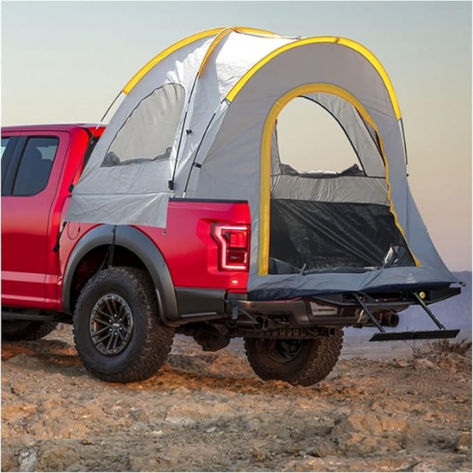 Car Tent Versatility Teardrop Awning Pickup Trucks Tour Portable Waterproof Car Rear Tent Sunshade Portable Shade Outside Camping Shelter Outdoor Car Tent Trailer Tent Roof Top for Beac