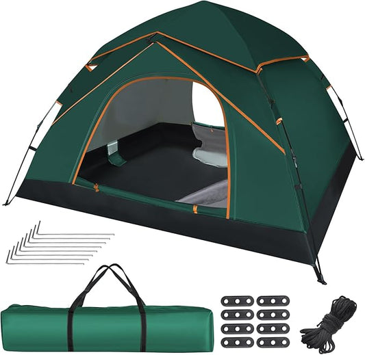 Pop Up Tents for Camping, 2-3 Person Camping Tent 60s Automatic Easy Setup Dome Tent, Waterproof Family Camping Tents, Lightweight Tents for Camping Hiking Backpacking Fishing Hunting