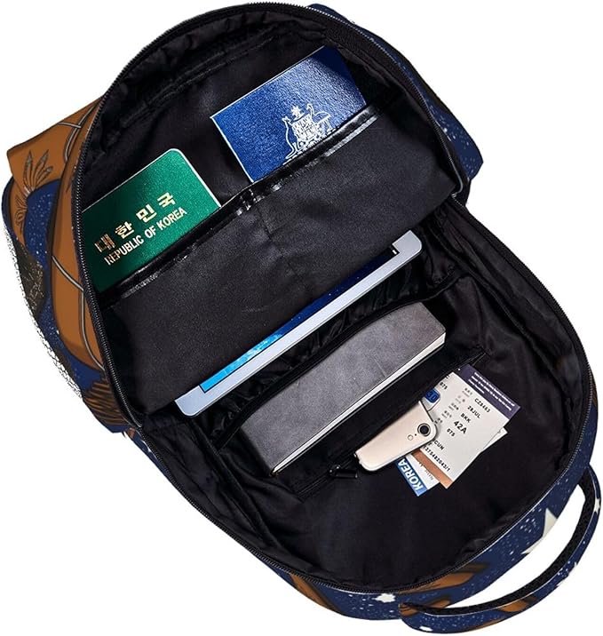 Men Women Polyester Beautiful Colourful Cotton Teal Cowboy Boots Daypack Big Capacity Shoulder Bag With Adjustable Shoulder Straps for Camping Travel Walking Cycling