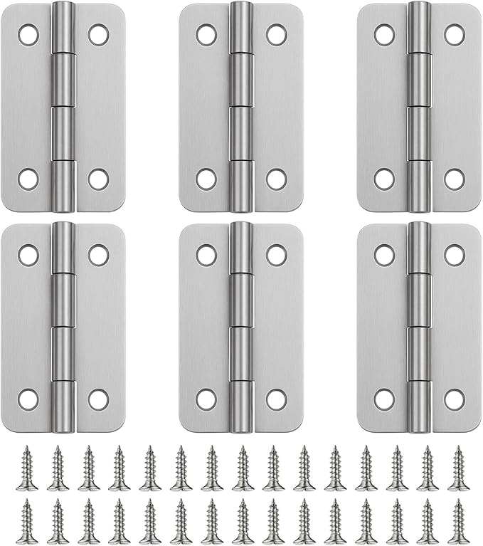 Cooler Hinges Replacement for Igloo Ice Chests 304 Stainless Steel Cooler Hinge Replacement Parts for Most Igloo Coolers (6 Sets Hinges)