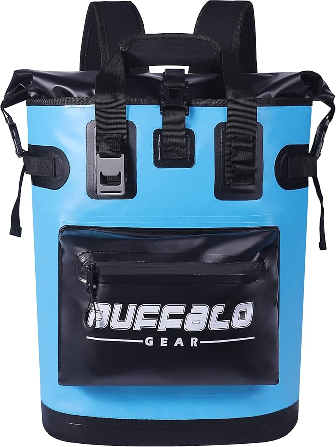 Buffalo Gear Cooler Backpack18L,30L Leakproof Camping Backpack Cooler Insulated Cooler for Picnic Beach Hiking Park Fishing
