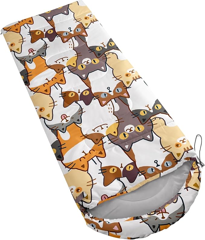 Sleeping Bags for Adults and Kids Backpacking Camping Sleeping Bags for Girls and Boys Lightweight Waterproof Cold/Warm Sleeping Bag for Season Camping Essentials Outdoor Travel with Compression Bags