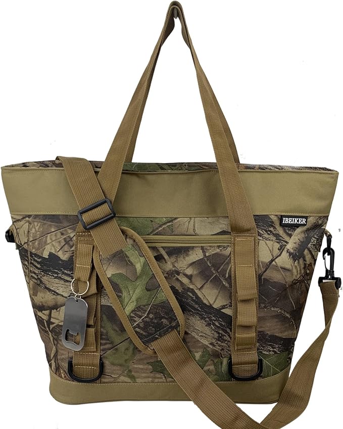 Insulated Cooler Bag, Large Insulated Bag, Reusable Shopping Bags, Leakproof Soft Cooler with BagsBottle Opener, Suitable for Supermarket Shopping, Travel,Beach,Family Picnic,Camping
