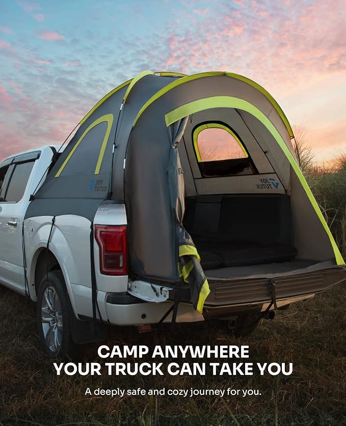 JOYTUTUS 5.5-6ft Truck Tent + JOYTUTUS 5.5-5.8ft Light Version Truck Bed Air Mattress