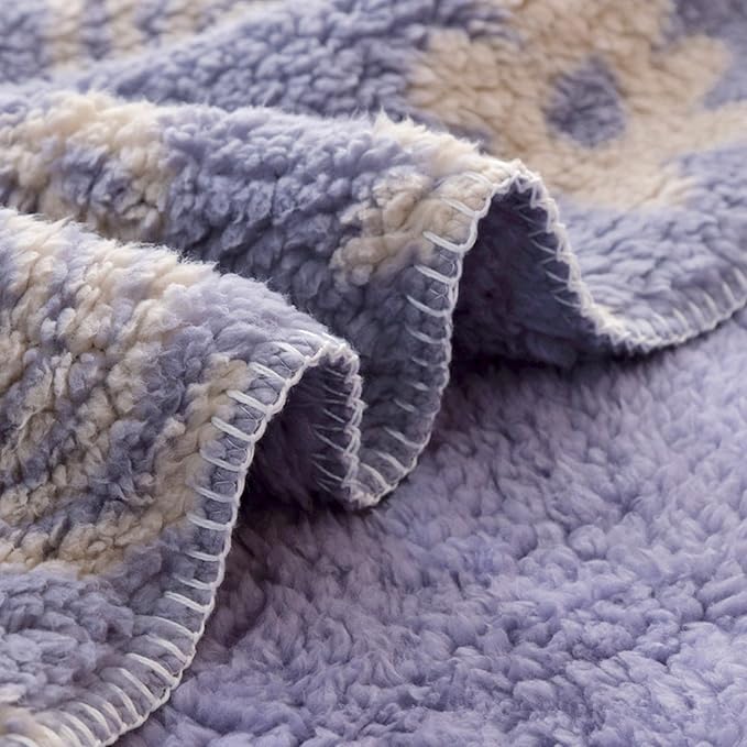 UKELER Boho Sherpa Fleece Blanket 80'' × 90'', Ultra Soft Aztec Queen Blanket for All Season, Cozy, Plush, Bohemian Throw Blanket for Bed/Couch/Sofa/Office/Camping