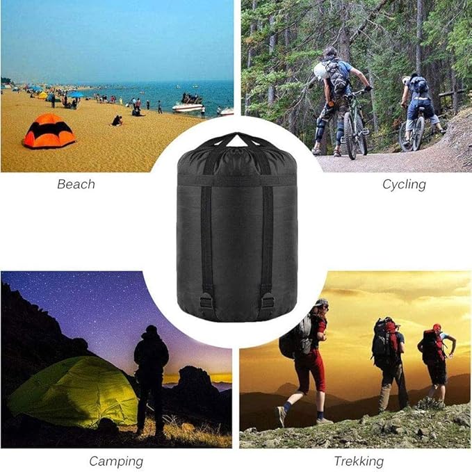 MOOCY Compression Stuff Sack, 12L/45L Sleeping Bag Cover Sack Sleeping Bags Storage Stuff Sack Organizer - Great Sleeping Bags Clothes Camping Hiking Backpacking