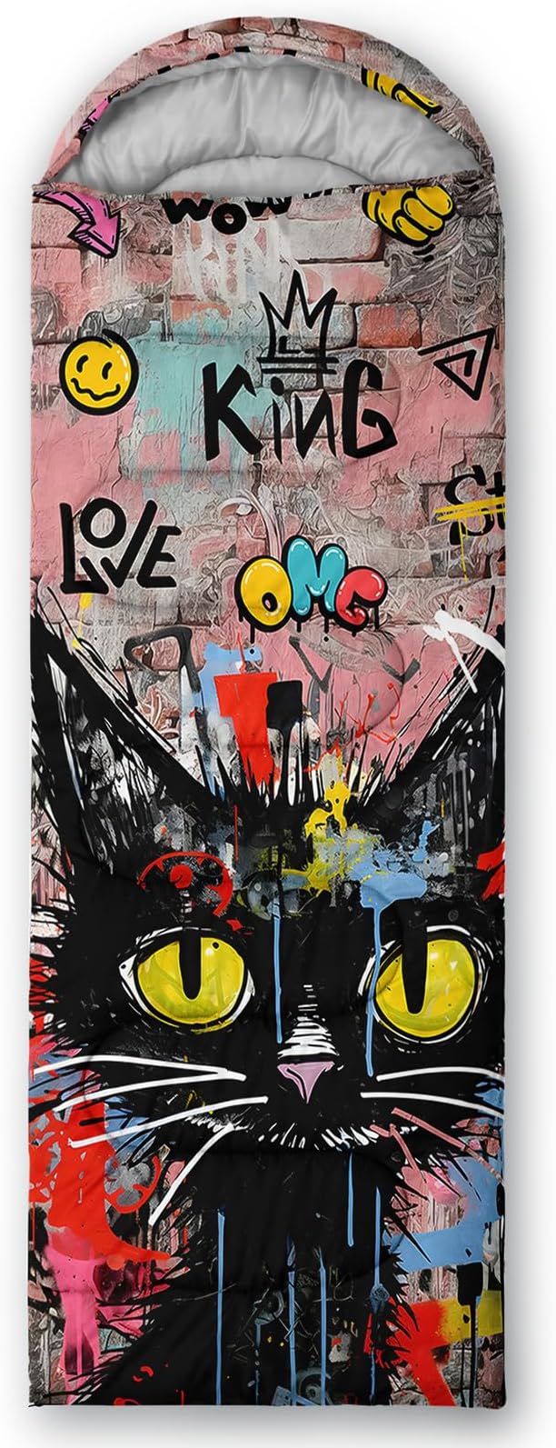 AILONEN Girls Pink Camping Sleeping Bags,Lightweight & Waterproof,3 Season Warm & Cool Weather,Cute Bow Duck Print Sleeping Bags for Kids,Girls,Adults Travelling,Outdoors