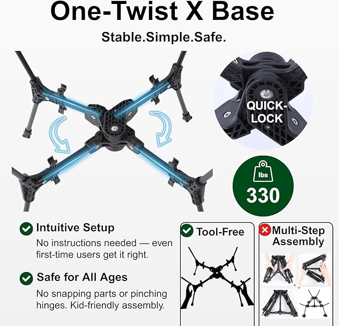Wildhiker Portable Compact Folding Camping Chairs – Lightweight, Easy to Pack, Wider Seat Surface with Side Pocket – for Lawn, Backpacking, Motorycling, Hiking,Travel, Outdoor Festivals